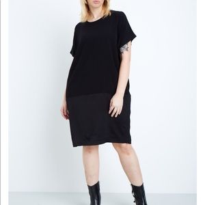 NWOT Universal Standard Avenir Tulip Dress, blk, L